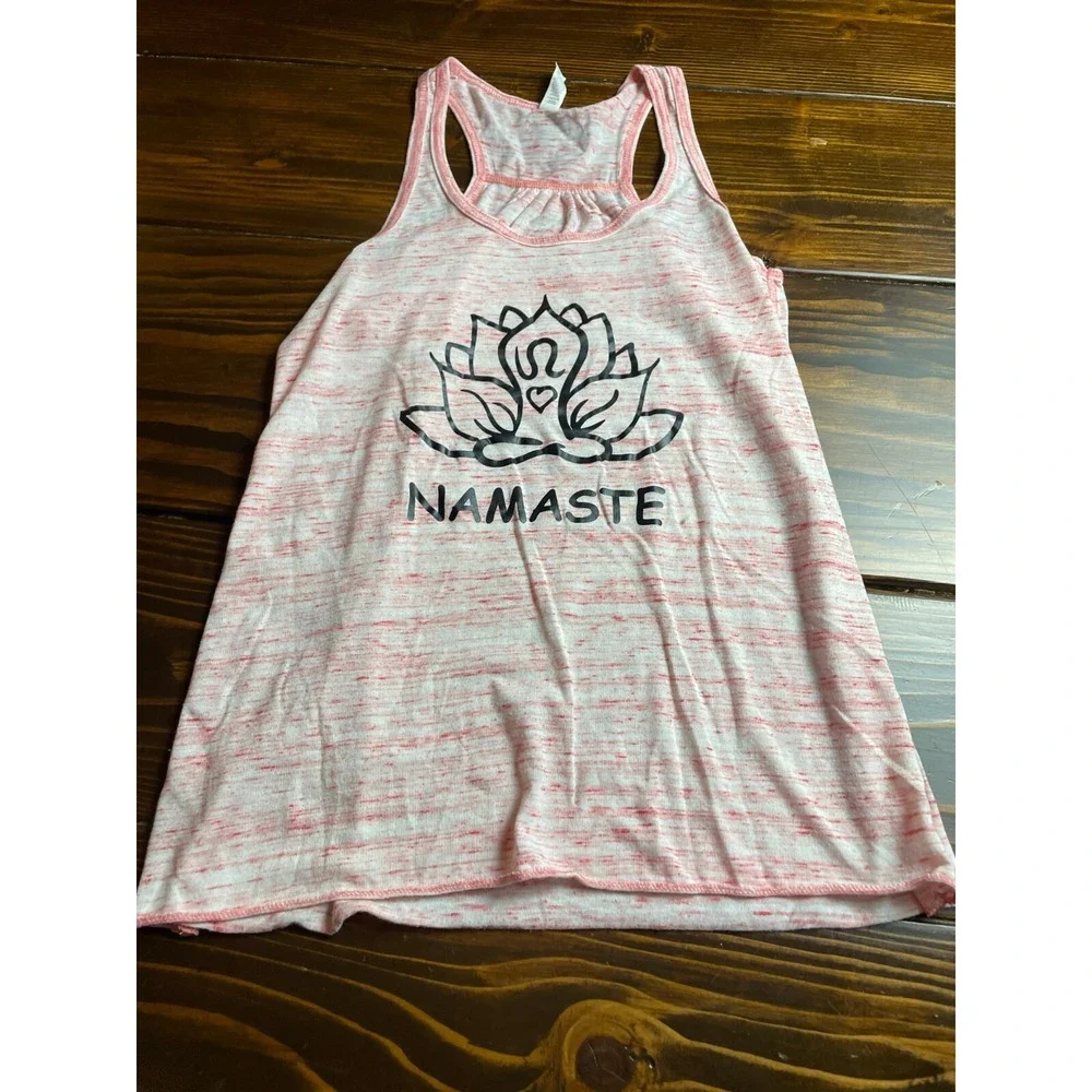Bella + Canvas Shirt, Women's Size Medium, Pink, Sleeveless, NAMASTE - Picture 1 of 9